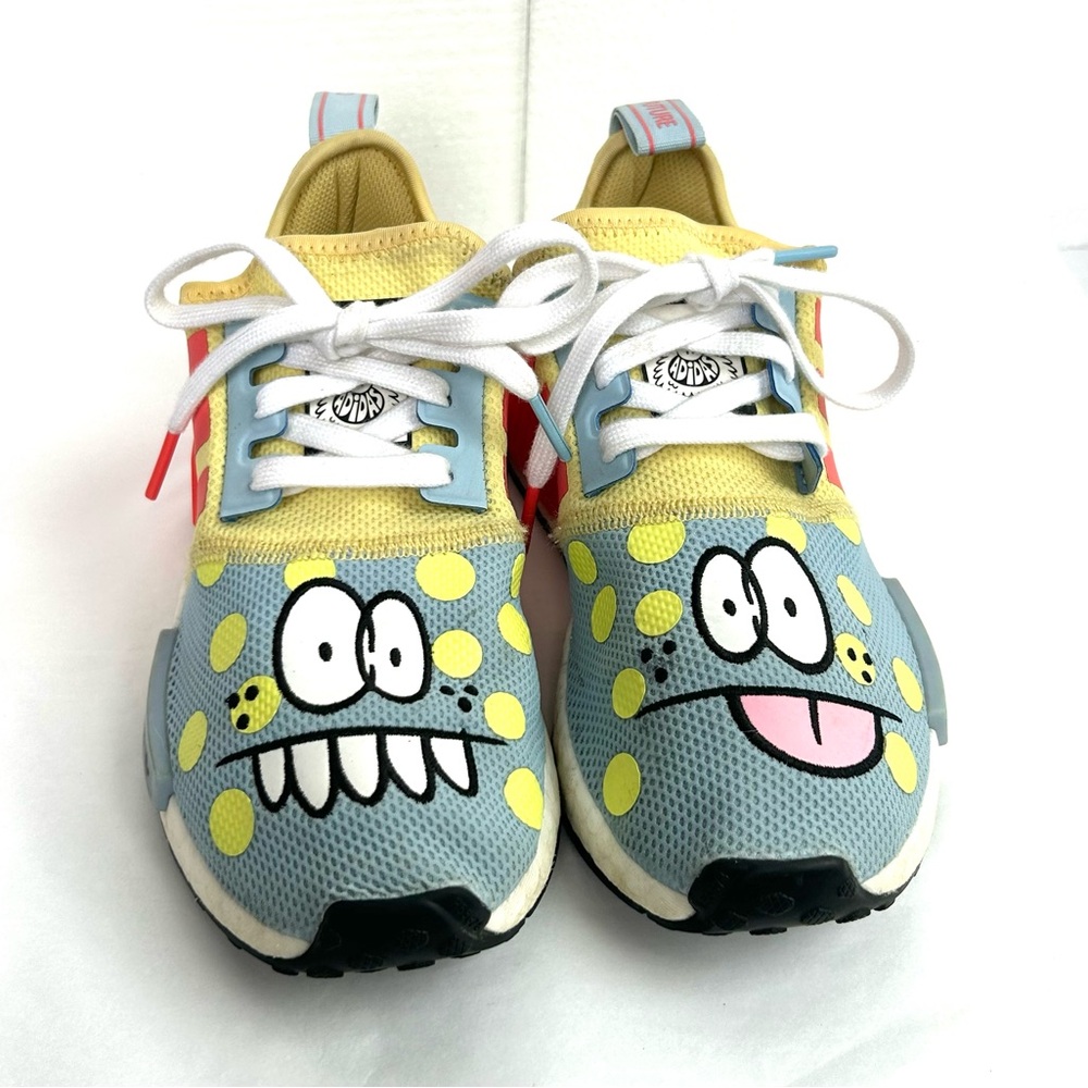 Kevin Lyons x Adidas Nmd R1 Redefined Sneakers - Light Blue, Yellow, White